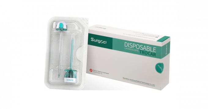 Tek Kullanımlık 5mm Optik Trokar Sınıf II Laparoskopik Trokar ve Kanül 5