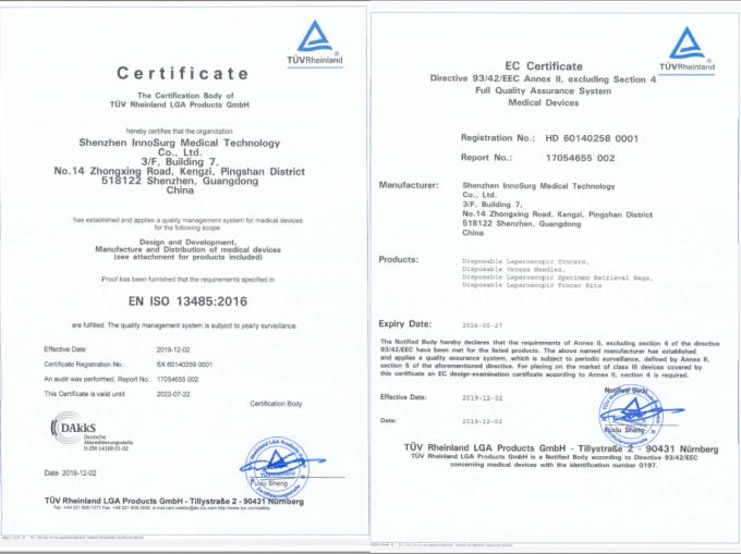 CE Onaylı Sınıf II Laparoskopik Klipler ML / L / XL Boy Polimer Ligasyon Klipsleri 9