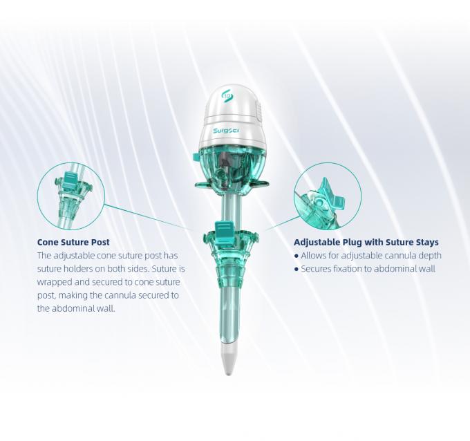 Laparoskopik Cerrahi İçin Tek Kullanımlık Hasson Bıçaksız Trokar ve Kanül 3