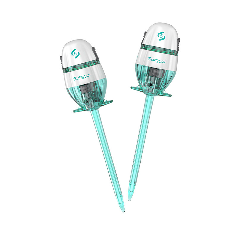 5*100mm Steril Bladeless Tek kullanımlık Trocar için Thoracic Cerrahi Easypass Tip Surgsci