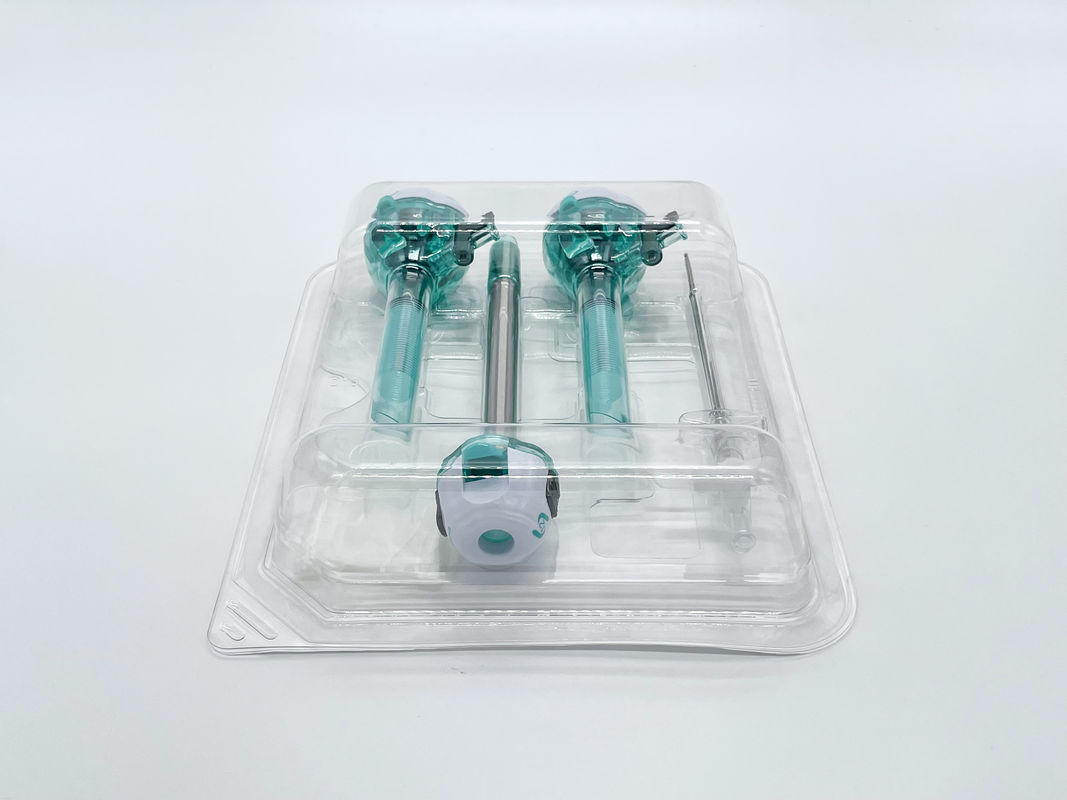 Surgsci Trocar Kit 12mm Karın Ameliyatı Steril Araçlar Görünür Trocar Kit Optik Trocar Set
